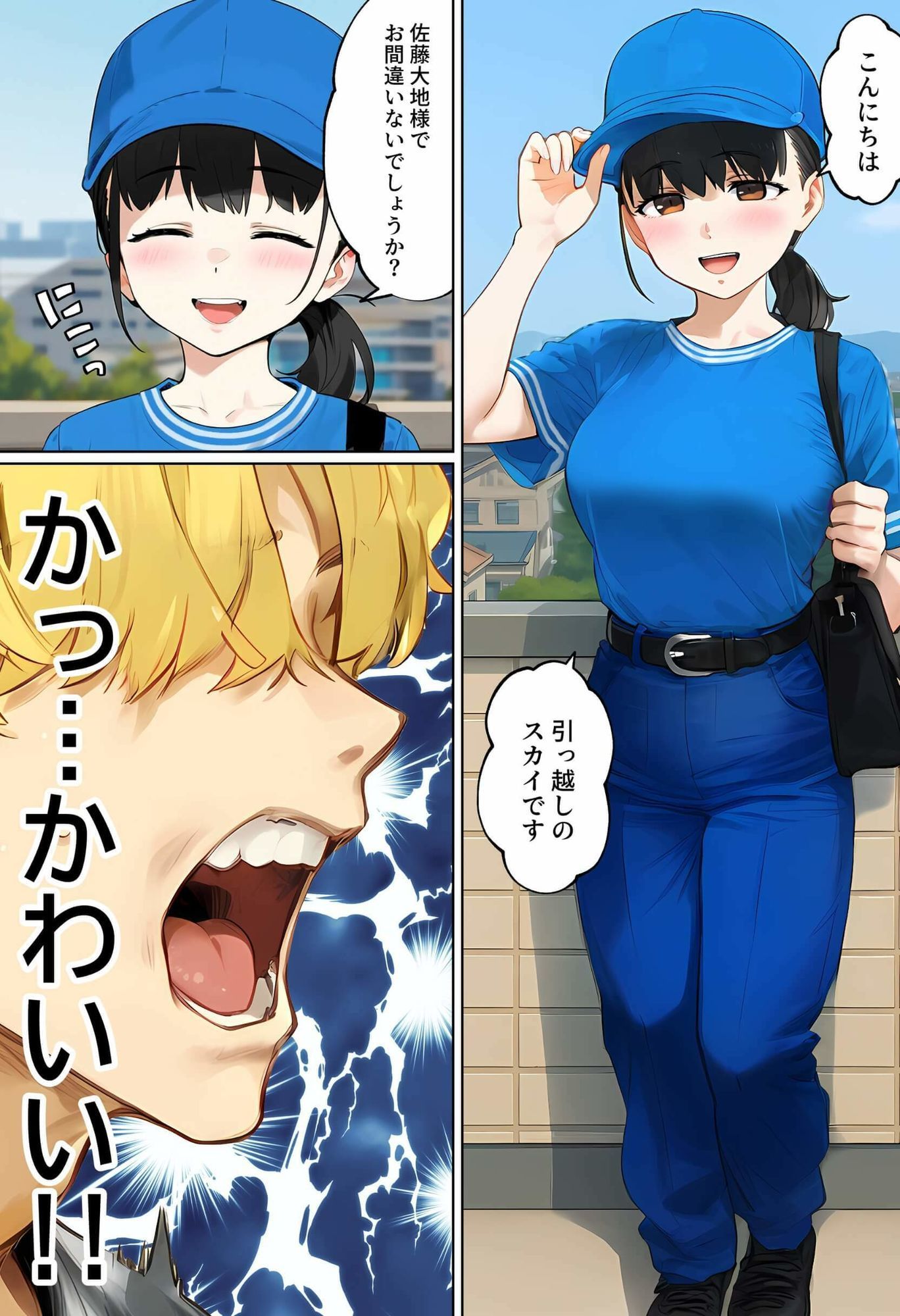 【実話】引っ越し見積もり中、新人ちゃん(22)のバキバキスマホにマチアプ通知!ヤリモク男子から「俺が」守らなきゃwww 画像5