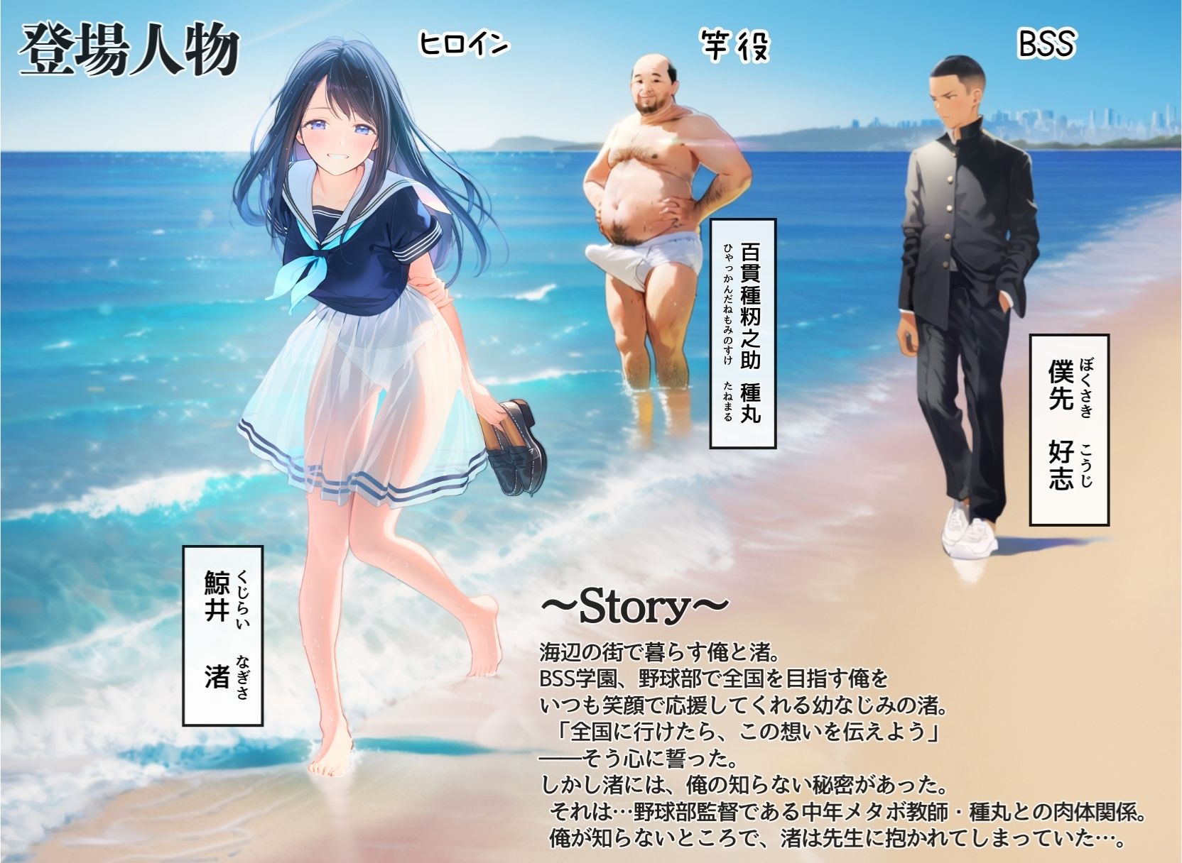 想いを寄せていた幼馴染みが中年メタボ教師(BMI40)と肉体関係だった件 画像1