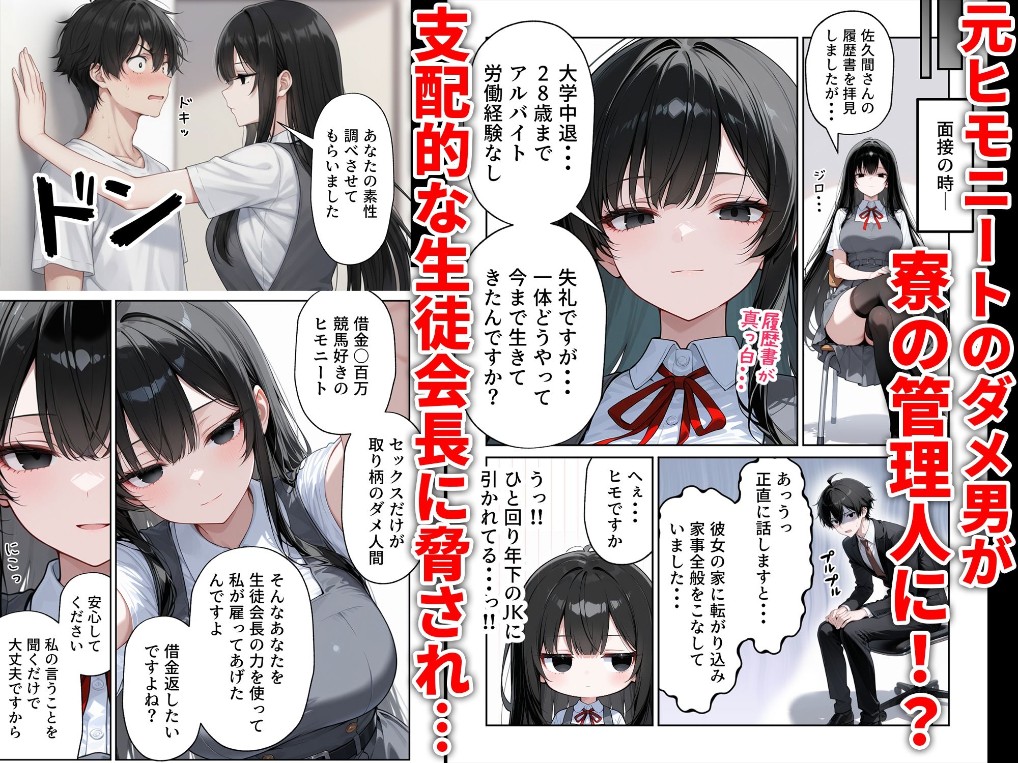 J●ハーレムえっち 生徒の性処理も寮の管理人の仕事だった話 画像2