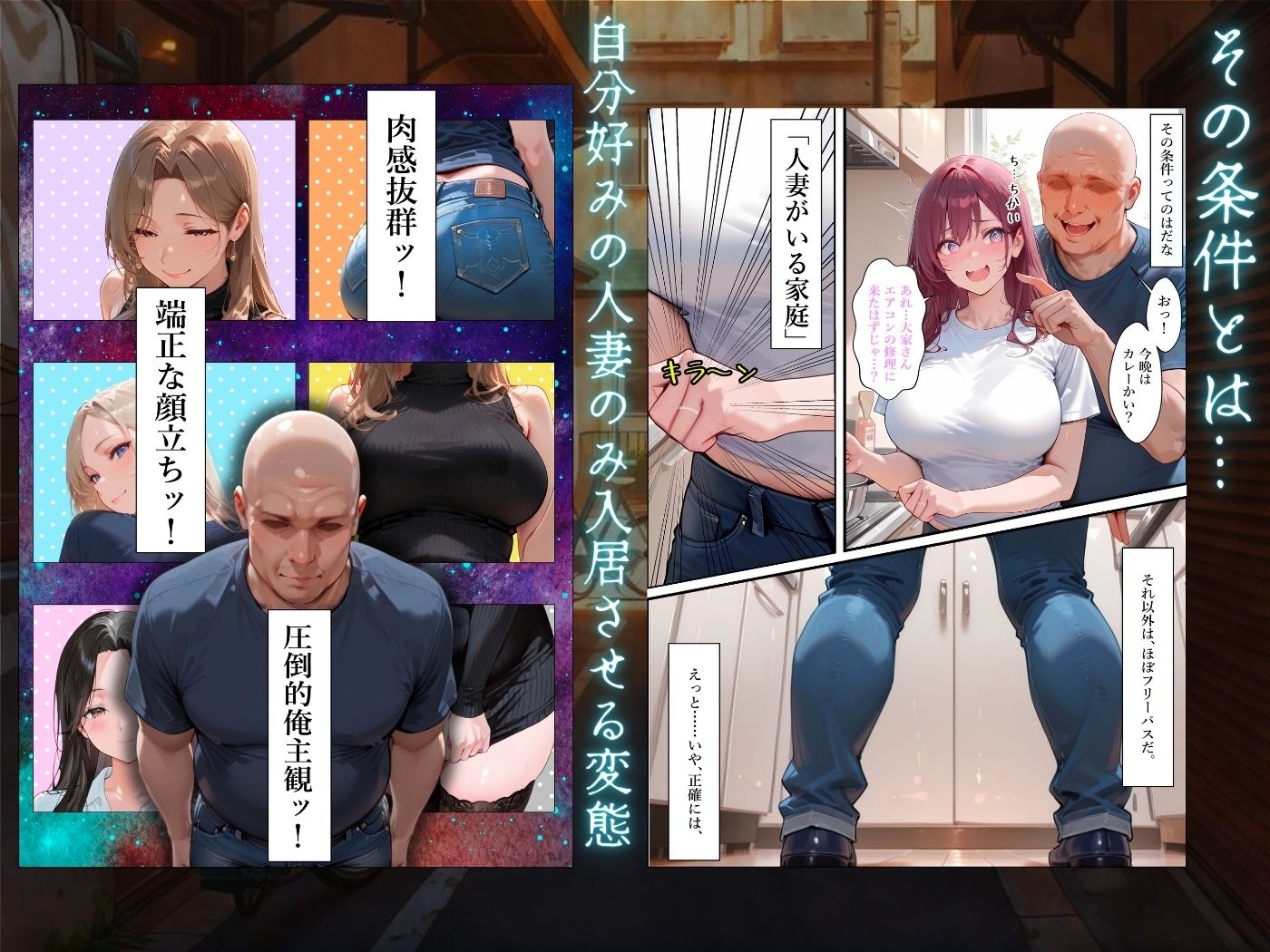 【4K高画質】人妻限定アパート〜大家のペットになった日編〜_総集編 1 画像2