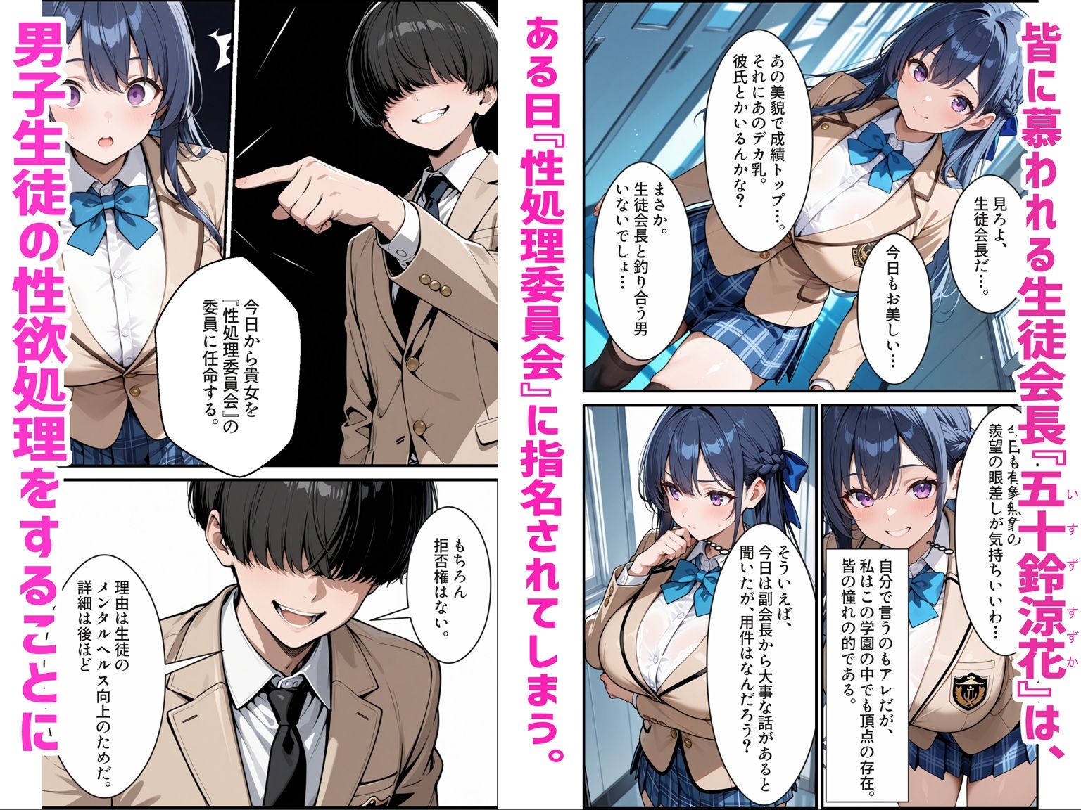 憧れの生徒会長は性処理肉便器 〜完全無欠の生徒会長、性処理委員に堕ちる〜 画像1