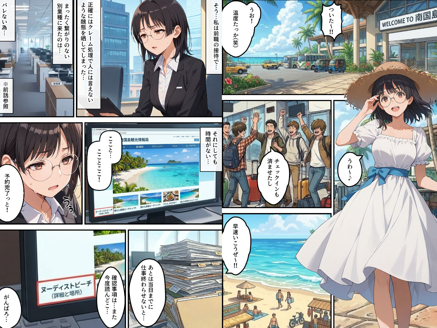 社員旅行でヌーディストビーチってバカなのか!?ー完璧新人ちゃんの失敗プラン! 画像1