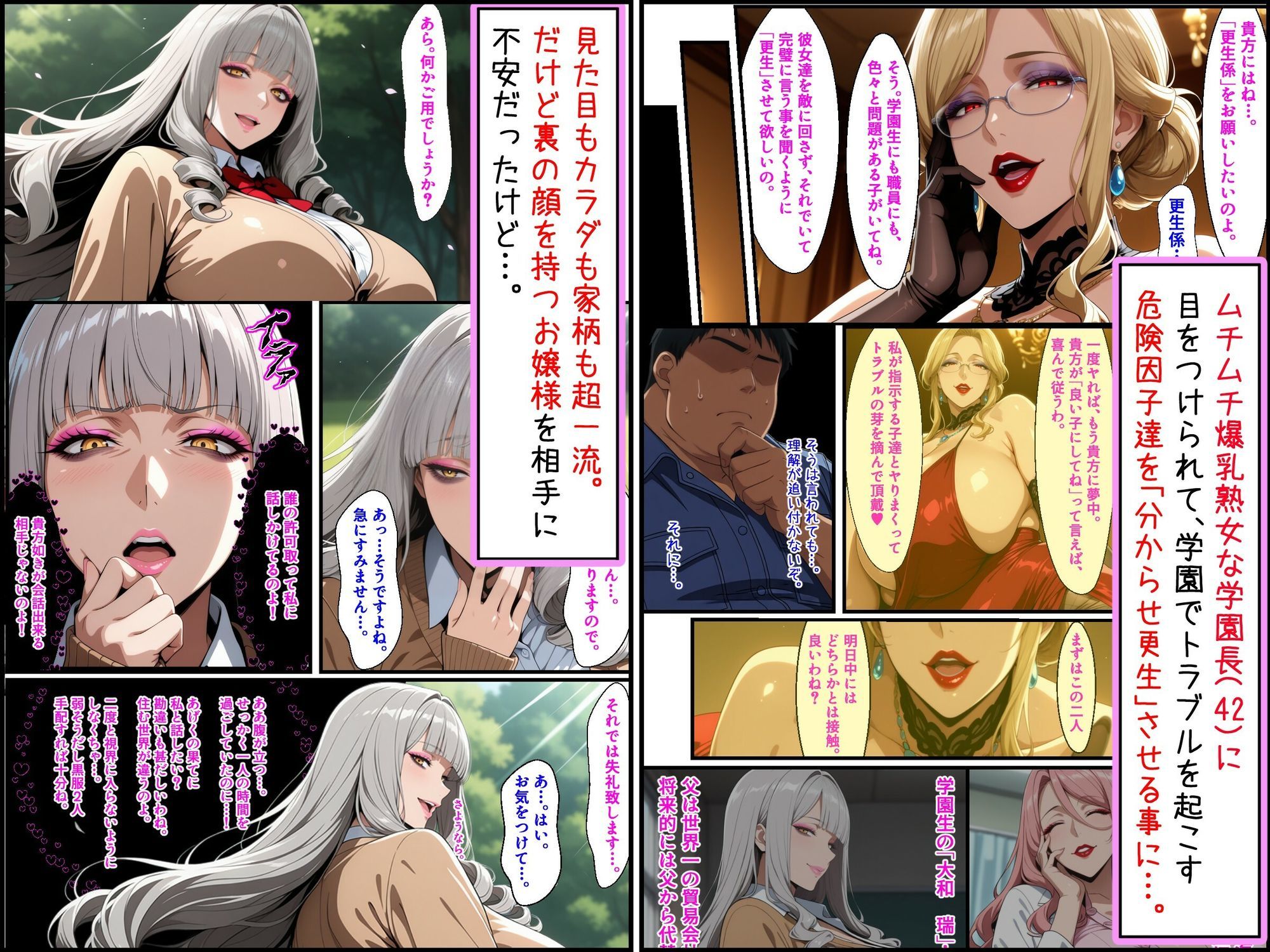 爆乳お嬢様もドスケベ熟女も特異体質で更生させる!学園長も先生もメイドも学園生も完堕ちさせてラブラブする話 画像3