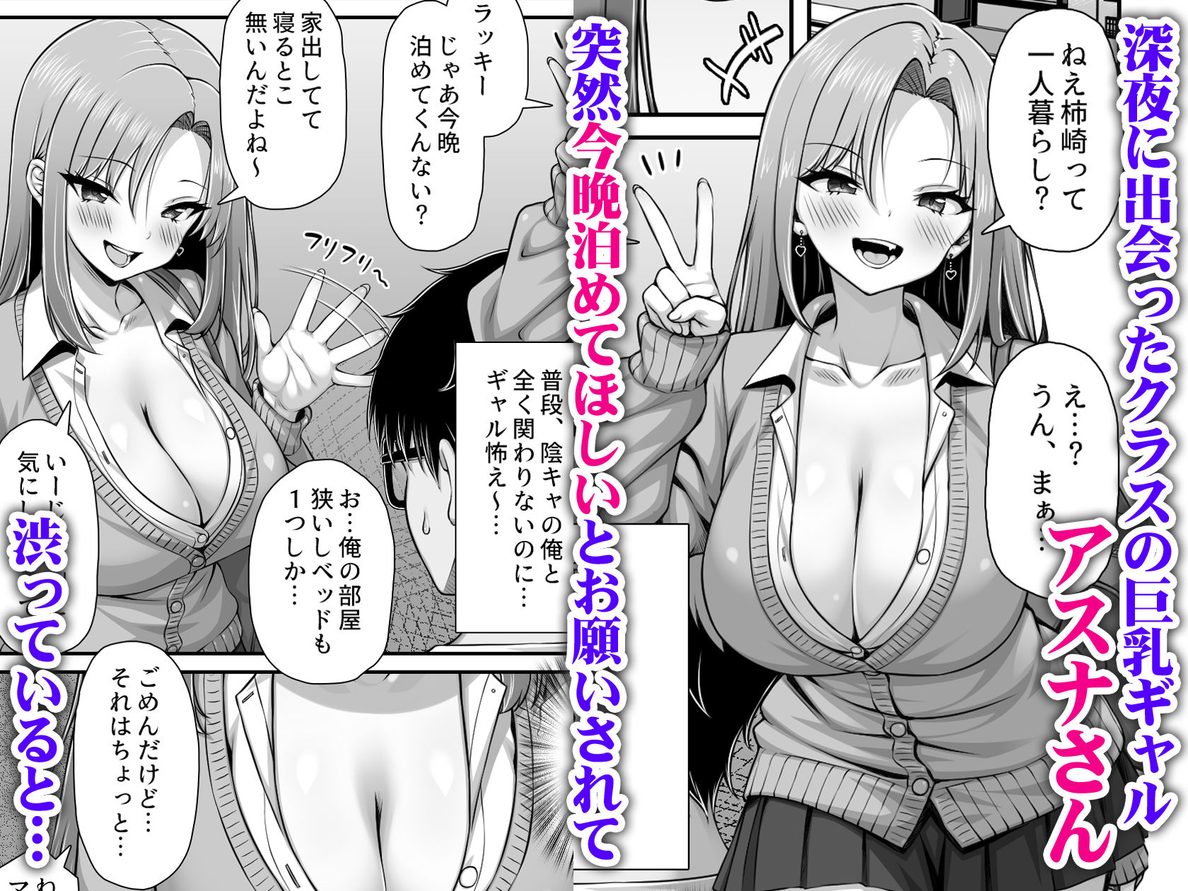 好きにおっぱい触らせてあげるから家泊めてよ 画像1