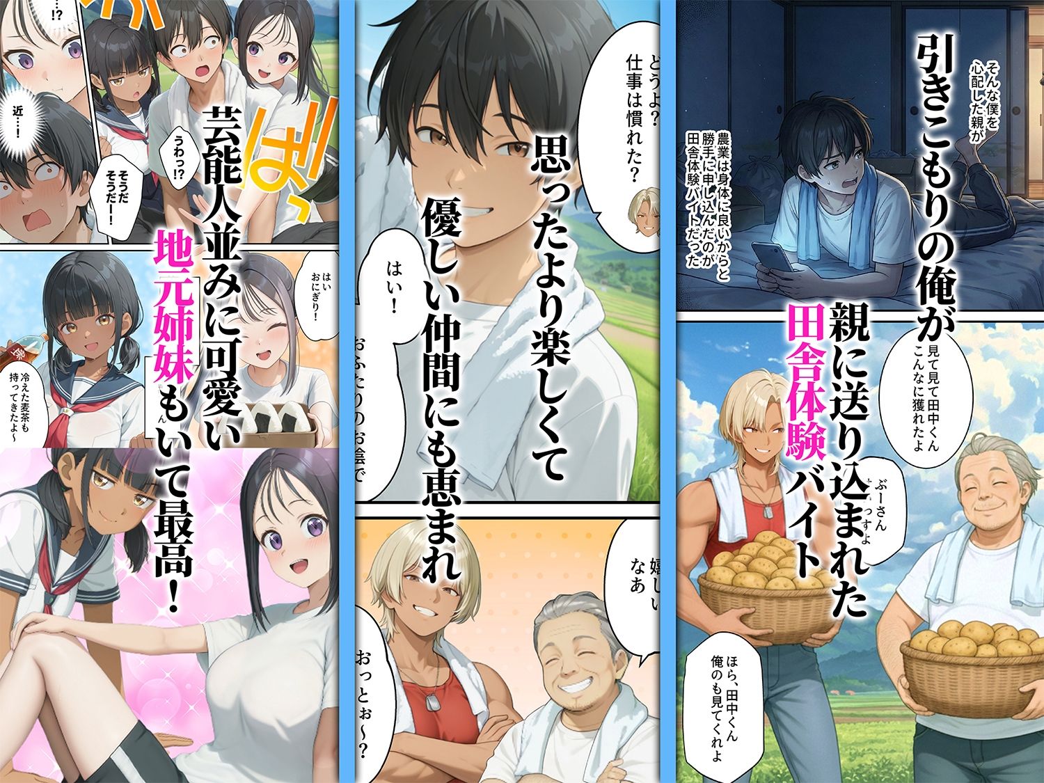 性に豊かな田舎体験はいかがですか?〜地元姉妹と5人でグループセックス〜 画像1