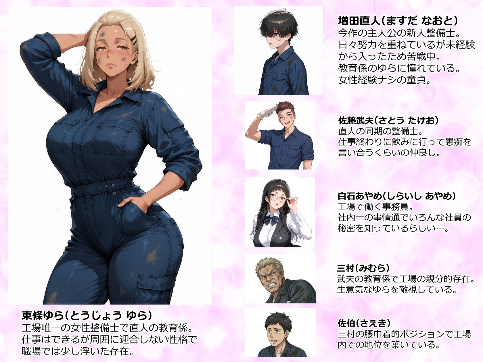 整備工場の爆乳ギャル先輩が実はエロ配信者だった話 〜新人整備士の俺だけが知る彼女の秘密〜 画像1