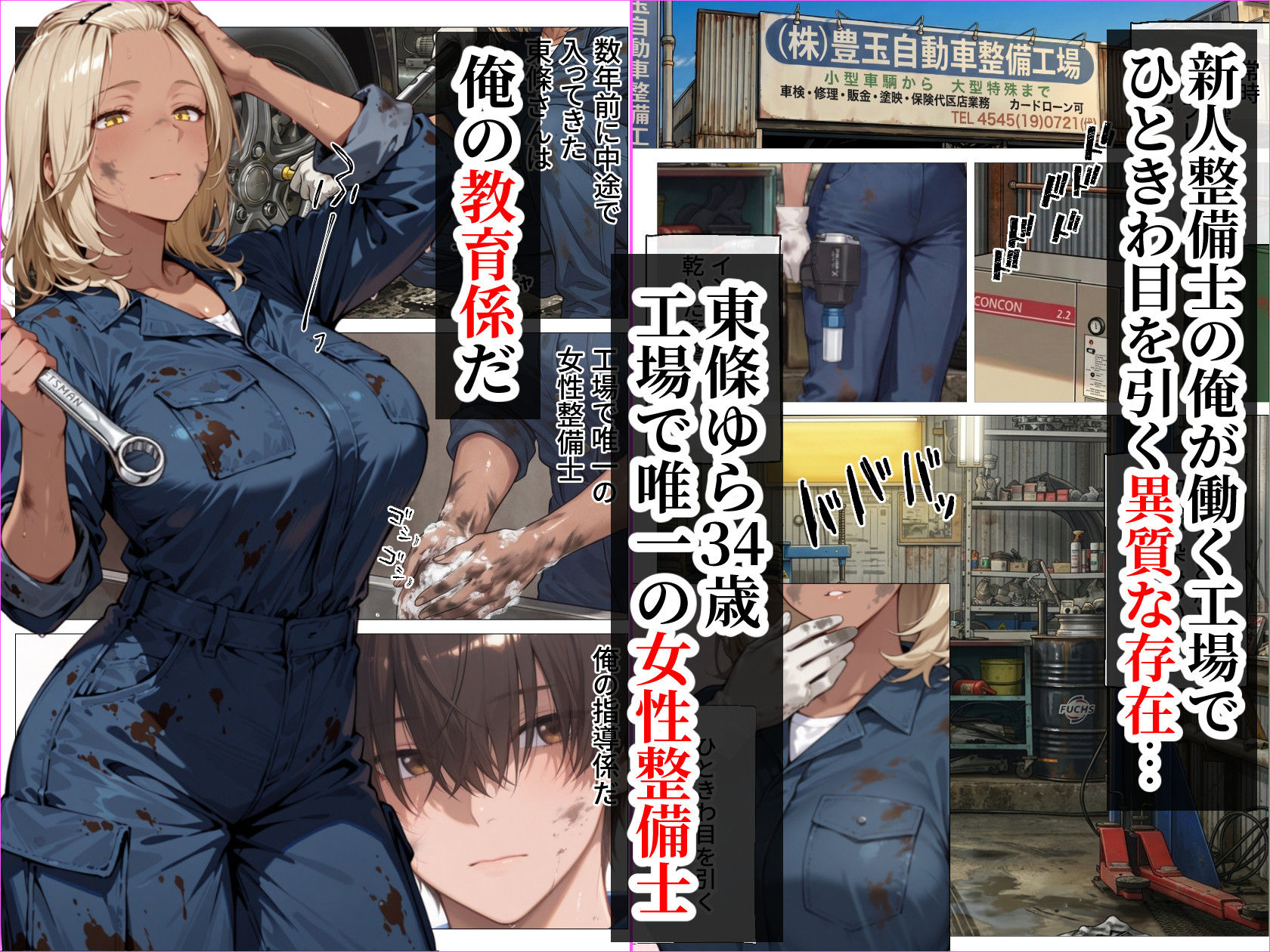 整備工場の爆乳ギャル先輩が実はエロ配信者だった話 〜新人整備士の俺だけが知る彼女の秘密〜 画像2