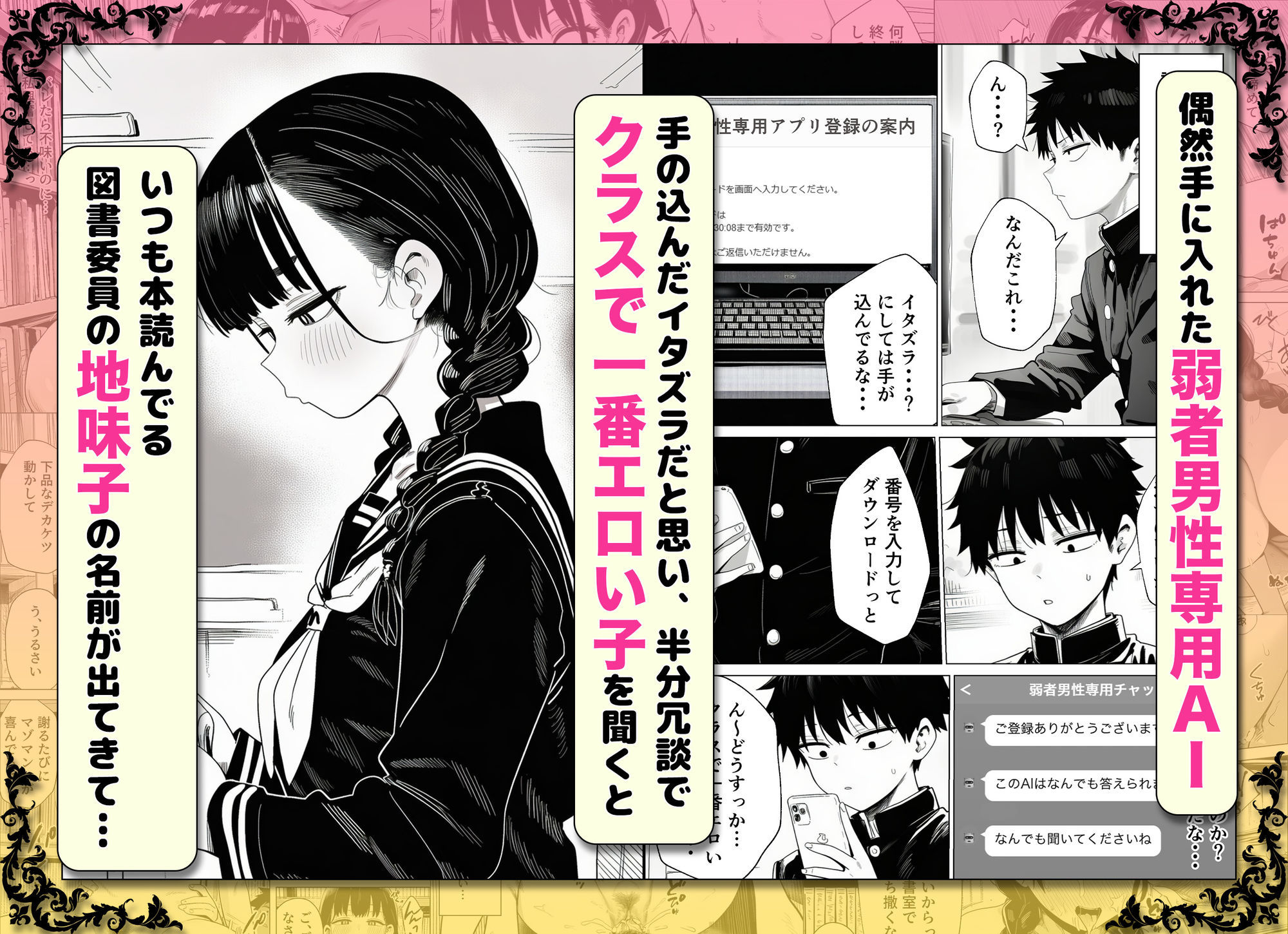 弱者男性専用AIでドスケベ同級生のヒミツ暴いたらエロ過ぎて滅!! 画像1